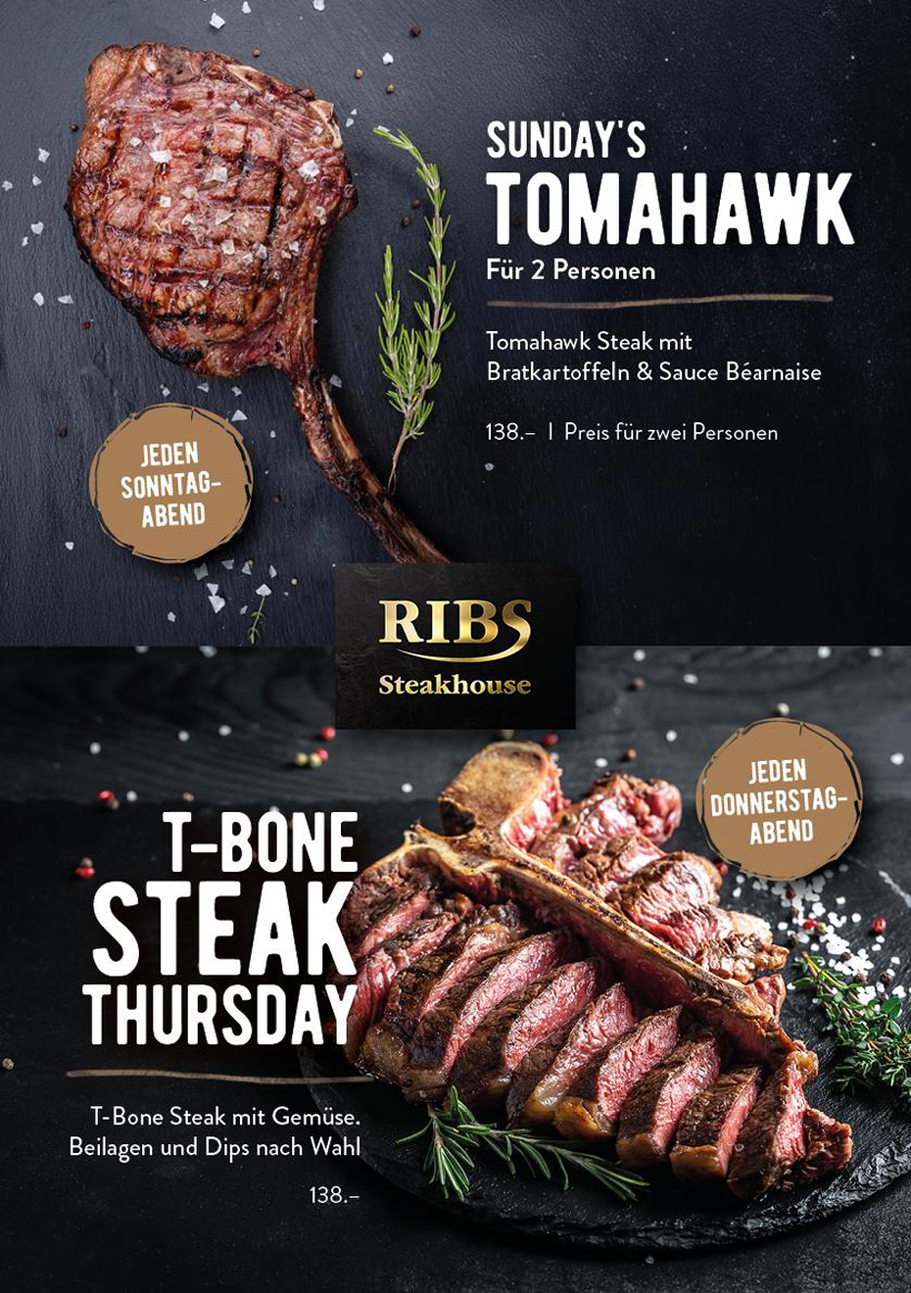 Sunday's Tomahawk für zwei Personen